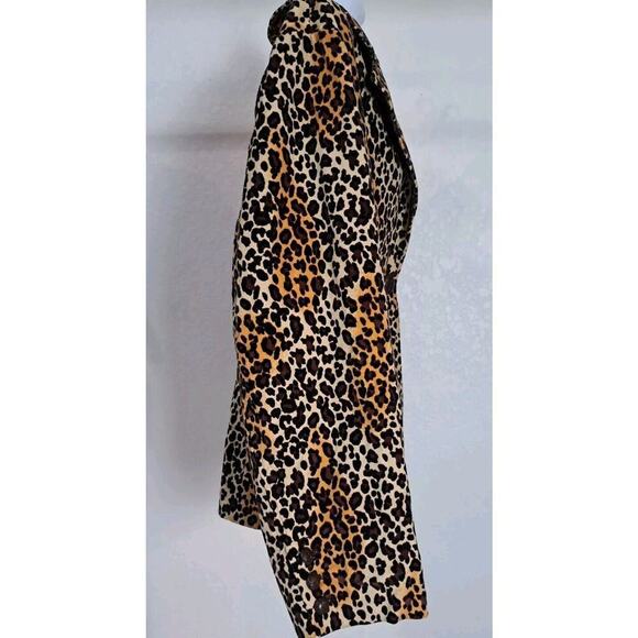 Larry Levine Leopard Corduroy Blazer Jacket 22W Womans Mobwife Corpcore Office - Picture 6 of 9